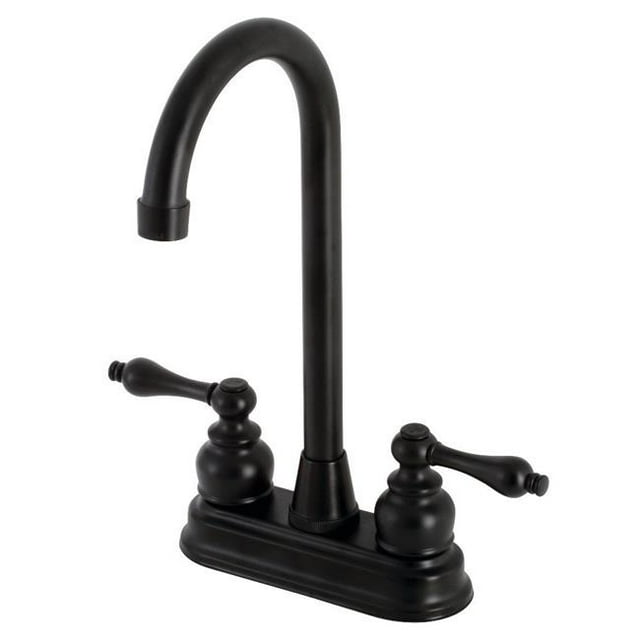 Kingston Brass KB490AL 4 in. Bar Faucet, Matte Black