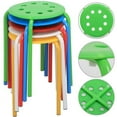 thumbnail image 4 of Alden Design Set of 5 Indoor Plastic Stack Stools for Classrooms/ Kitchens/Dorms, 4 of 7