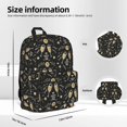 Uemuo Wine Glass Pattern Backpack for Work and Travel Durable and