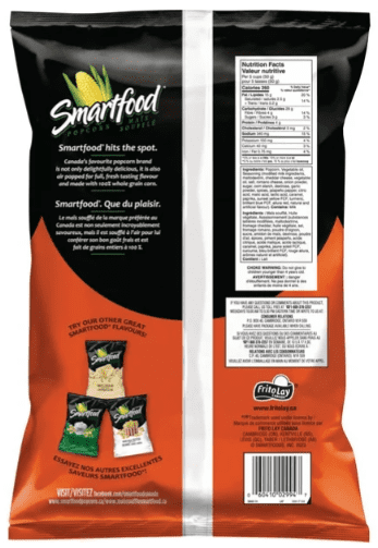 Smartfood Jalapeno & Cheddar Flavor Seasoned Popcorn, 180g (4 Pack)