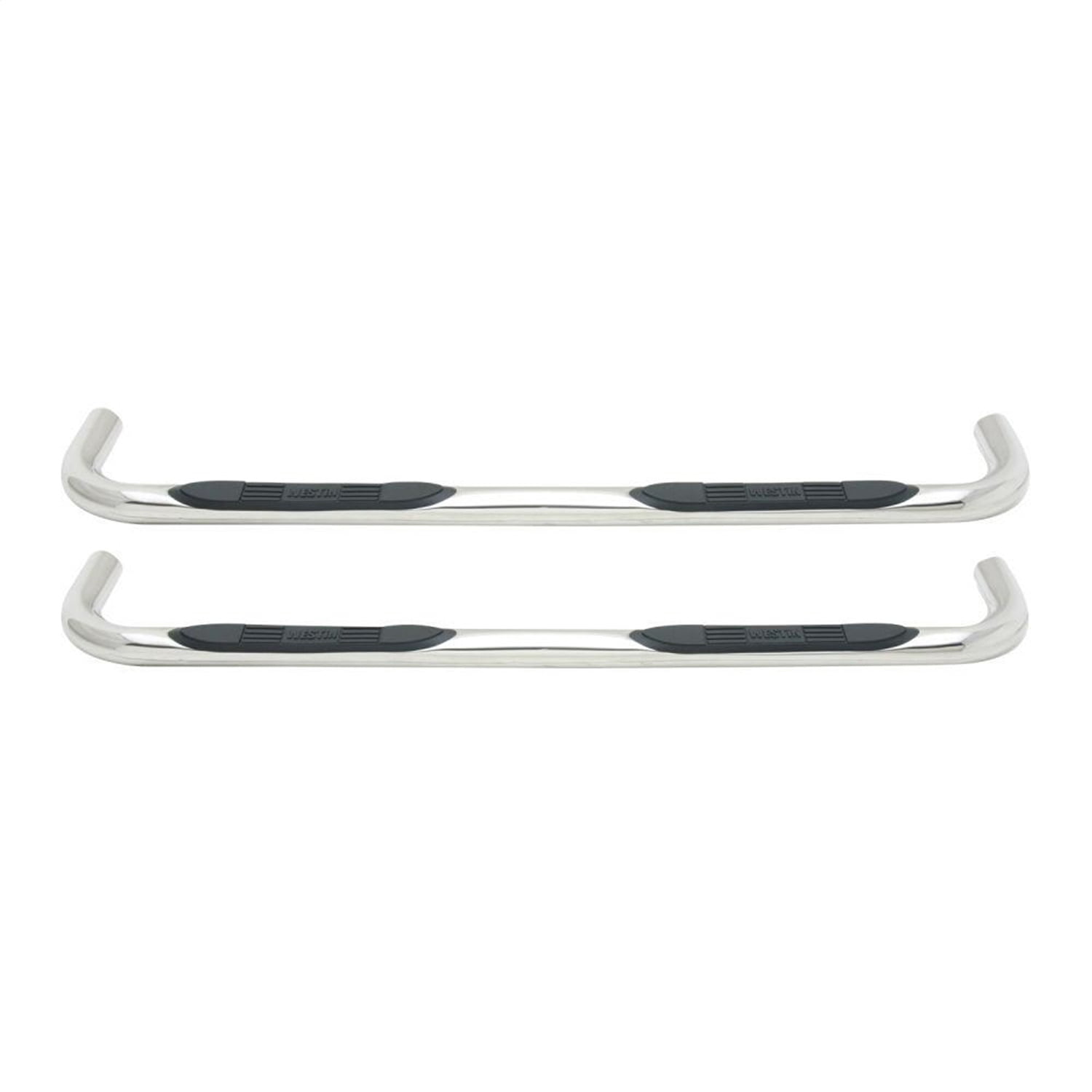 Westin 23-2310 E-Series 3" Round Nerf Step Bars - Polished Stainless Steel Fits select: 2002-2003,2007-2008 DODGE RAM 1500