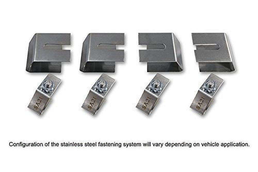 MGP 4 Caliper Covers Engraved Front & Rear MOPAR Black finish silver ch