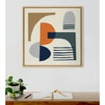 thumbnail image 5 of Kate and Laurel Sylvie Abstract Mid Century Modern Framed Canvas Wall Art by Rachel Lee of My Dream Wall, 22x22 Natural, Modern Modern Abstract Wall Décor, 5 of 6