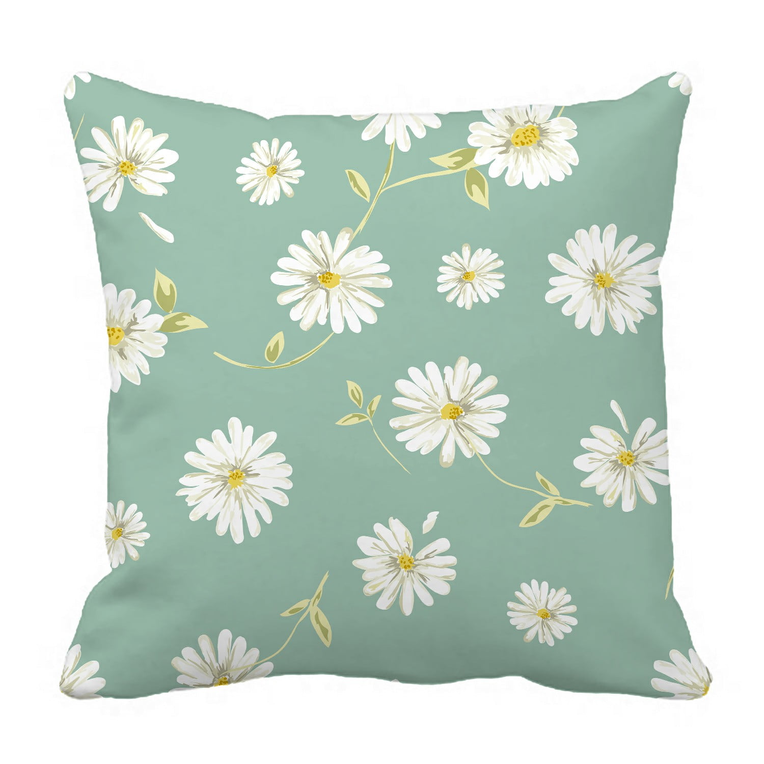 ABPHQTO Pretty Daisy Pillow Case Pillow Cover Pillow Protector Two