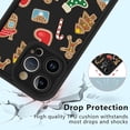 thumbnail image 3 of Christmas Print Phone Case for iPhone 11 Pro 5.8", with Aesthetics Pattern Design Soft TPU Silicone Xmas Cases, Shockproof Bumper Protector Camera Girls Women Cover, Gingerbread, 3 of 5