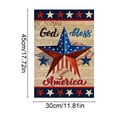 thumbnail image 3 of Vintage Garden Yard Flag, 18.5x12.5 inch, Double Sided Retro Patriotic American Flag Printed Craft, for Yard Ornament, Outdoor Lawn Decor, Holiday Courtyard Layout, 3 of 6