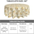 thumbnail image 3 of Fall Tablecloth Round 60 Inch Thanksgiving Day Pumpkin Table Cloth Waterproof Wipeable Table Cover for Autumn Party Picnic Kitchen Home Decoration, 3 of 8