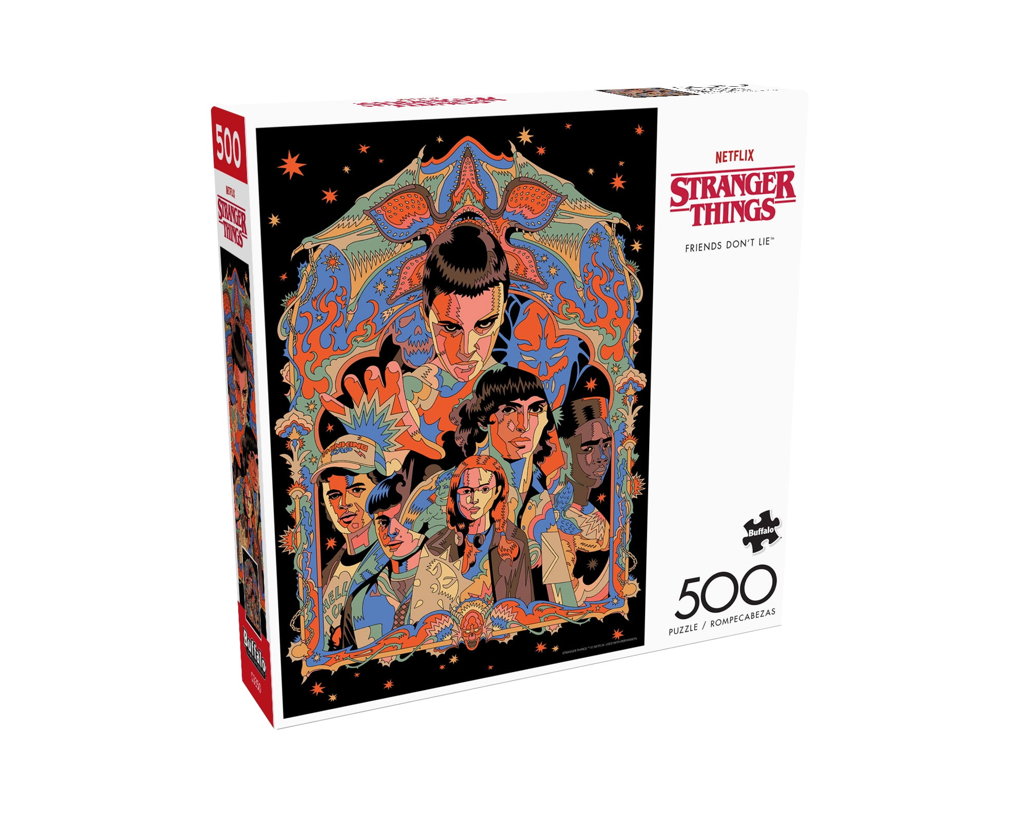 Buffalo Games 500-Piece Stranger Things Friends Don't Lie Jigsaw Puzzle