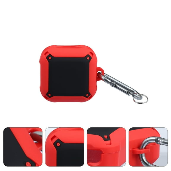 LOLIPPYY Back to School Earphone Storage Box Protective Case Black Tpu 1Pack