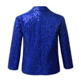 thumbnail image 7 of iiniim Boys Shiny Sequins Tuxedo Suit Jacket Coat for Halloween Party Festival Dance 6-16 Blue 12, 7 of 7