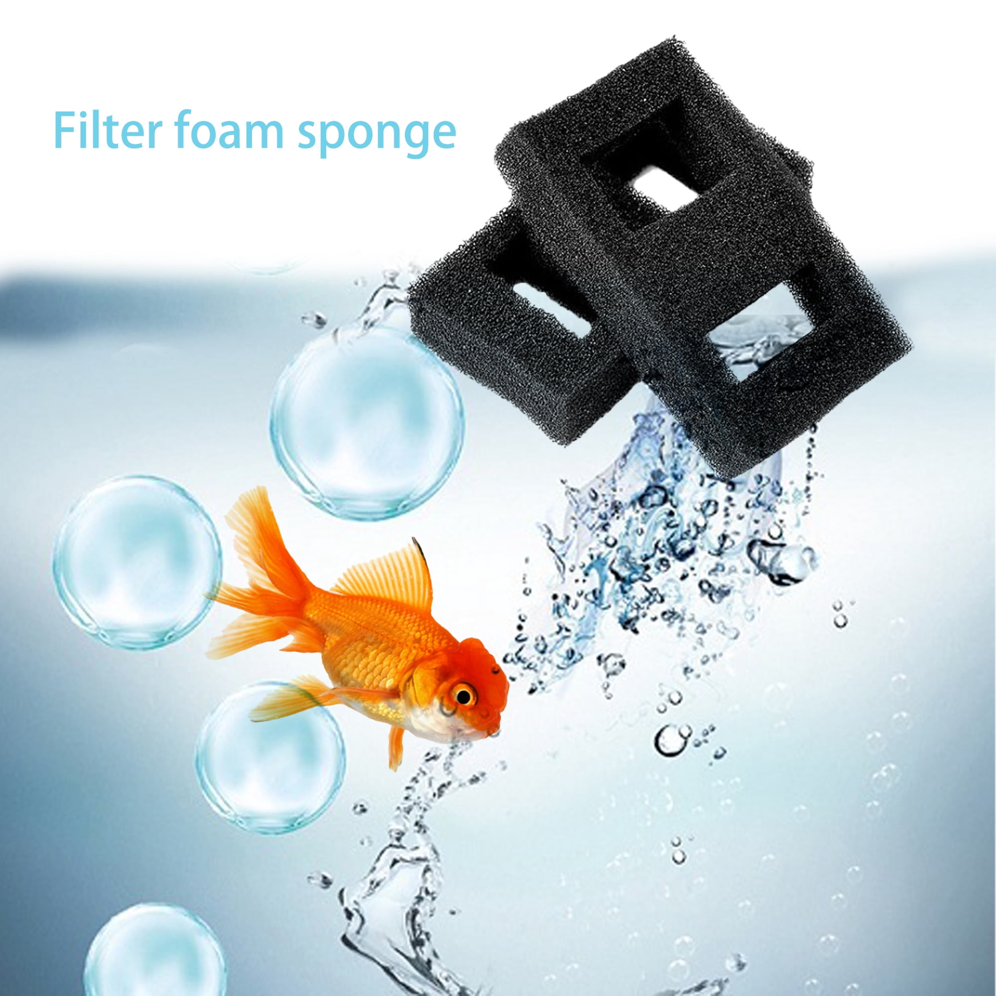 TropicAqua Foam Filter Replacement Compatible with Fluval SPEC Aquarium Bio Sponge (Pack of 6)