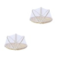 thumbnail image 3 of unbranded 2pcs Woven Bamboo Storage Basket Anti- Cover Bamboo Woven Basket for Home, 3 of 8