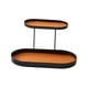 thumbnail image 2 of Double Layer Iron Storage Tray Organizer, Jewelry Perfume Makeup Display Rack, Tabletop Countertop Bathroom Kitchen Shelf, Decorative Metal Holder for Cosmetics Accessories Rings Earrings Keys, 2 of 7