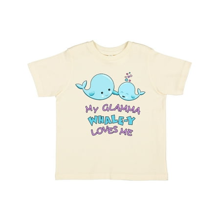 

Inktastic My Glamma Whale-y Loves Me Gift Toddler Boy or Toddler Girl T-Shirt