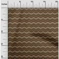 thumbnail image 2 of oneOone Polyester Spandex Brown Fabric Chevron Craft Projects Decor Fabric Printed By The Yard 56 Inch Wide, 2 of 5