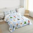 thumbnail image 3 of Manfei Kawaii Blue Nutcracker Bedding Comforter Set, Christmas Princess Twin Comforter Sets, Teen Kid Child Reversible Bedding Set, Microfiber Bedroom Decor, 2 Pieces, 3 of 8