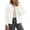 White, variant on Fall Long Sleeve Cardigans for Women Trendy Open Front Winter Button Down Crewneck Soft Knit Sweater Jacket