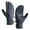Gray, variant on VJGBEGW Men’s Winter Windproof Thermal Cycling Gloves Non-Slip Silicone Palm Touch Screen Full Finger Gloves with Side Zipper Pocket Gray One Size
