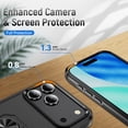 thumbnail image 4 of ELEHOLD Case for iPhone 17 Pro Max, Magnetic Car Mount Compatible Shockproof Military Grade Case with Kickstand and Screen Protector,C, 4 of 9