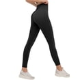 thumbnail image 3 of WLJ Women Solid Color High Waisted Butt Lift Tummy Control Yoga Pants, 3 of 4