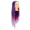 thumbnail image 4 of Cabeza de Maniquí de Cabello, Cabeza de Maniquí con Maniquí de Cosmetología de Peluquería Púrpura Cabeza de Entrenamiento de Maniquí de Cabello Calidad Inigualable, 4 of 5