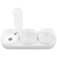 thumbnail image 1 of Puppy Double Food Bowls, Cervical Spine Protection Slip Resistance 3 In 1 Water Feeder Bowls Multipurpose Safe Splash Proof With 500ml Water Bottle For Cats White, 1 of 8