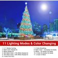 thumbnail image 3 of Color Changing Christmas Lights, 66ft 200LED Fairy Lights 11 Modes White to Multicolor , Connectable Waterproof Remote Control Twinkle Lights for Christmas Decorations, 3 of 7