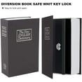 KYODOLED Book Safe with Key Lock, Portable Metal Safe Box, Dictionary