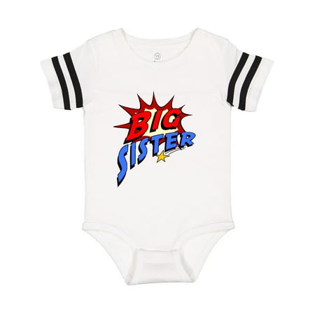 

Inktastic Big Sister Superhero Gift Baby Girl Bodysuit