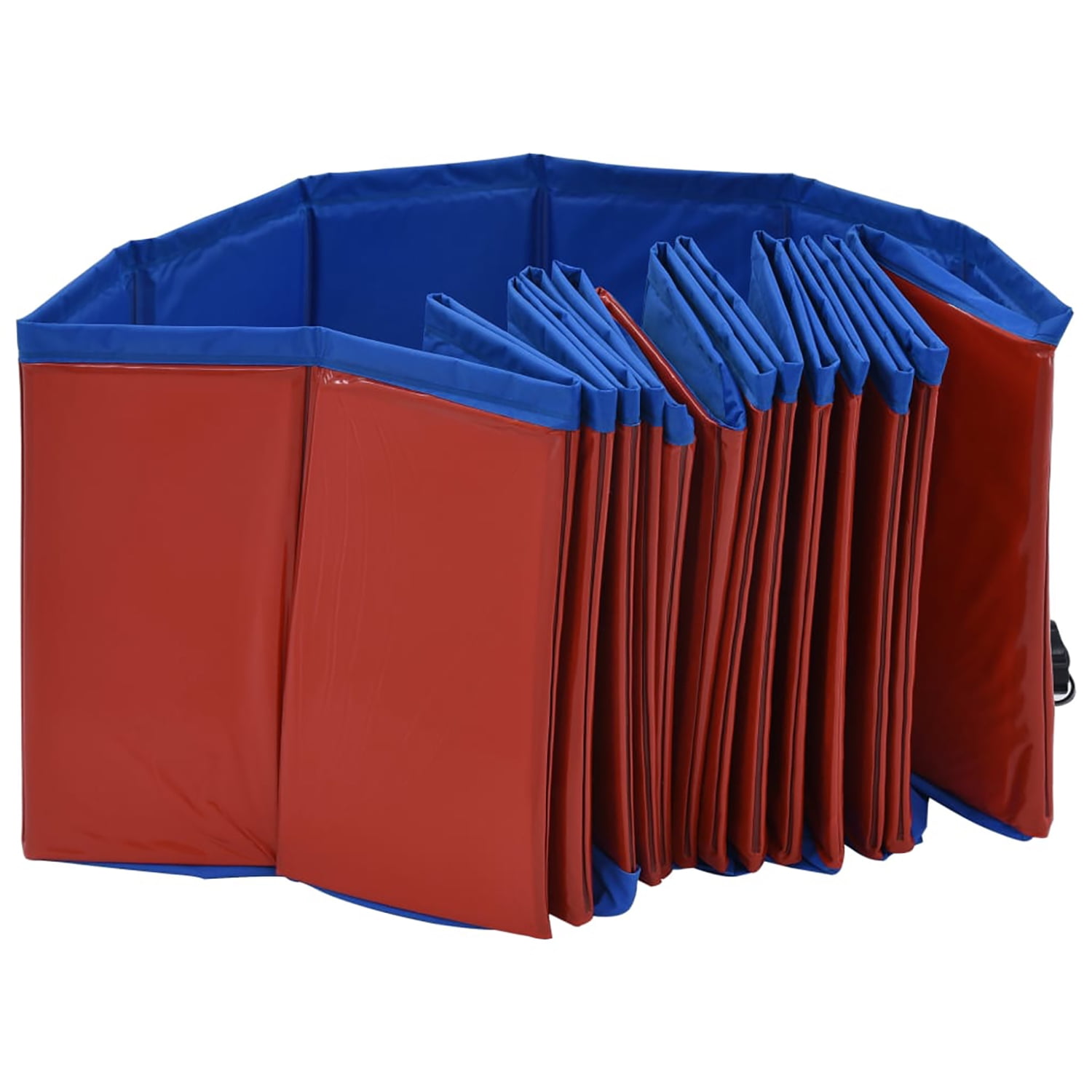 Pefilos 63" Foldable Dog Swimming Pool Large, Medium, Small Sizes, PVC Pet Pool for Outdoor, Red Pefilos 63" Foldable Dog Swimming Pool Large, Medium, Small Sizes, PVC Pet Pool for Outdoor, Red