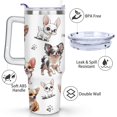 thumbnail image 3 of Gift for Dog Lovers Cute Dog Tumbler for Women - 40oz Dog Tumblers with Handle Straw and Lid Tumbler Cup Travel Coffee Mug, 3 of 7