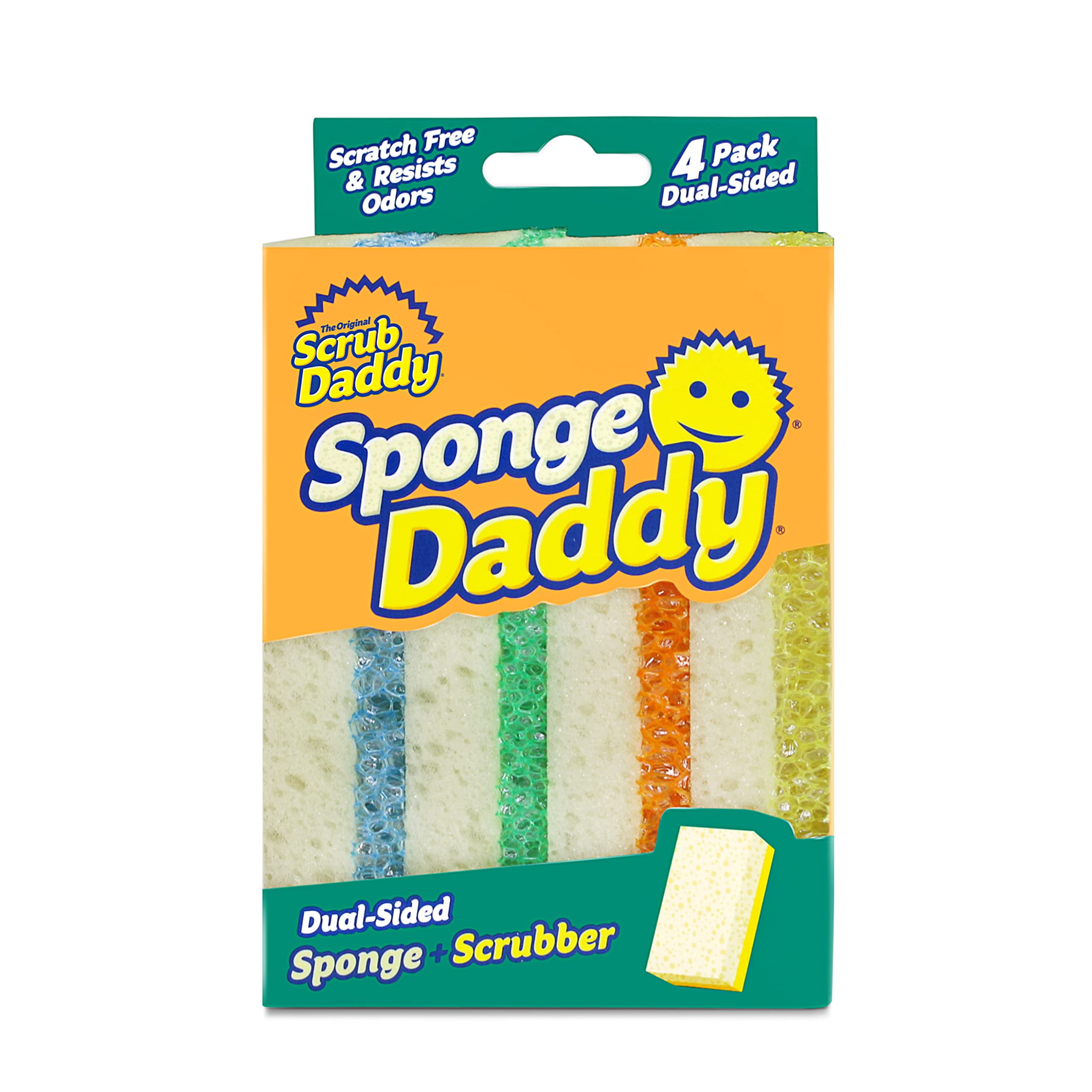 Scrub Daddy - The Original Scrub Daddy - Scratch-Free Multipurpose Dish  Sponge - BPA Free & Made with Polymer Foam - Stain, Mold & Odor Resistant