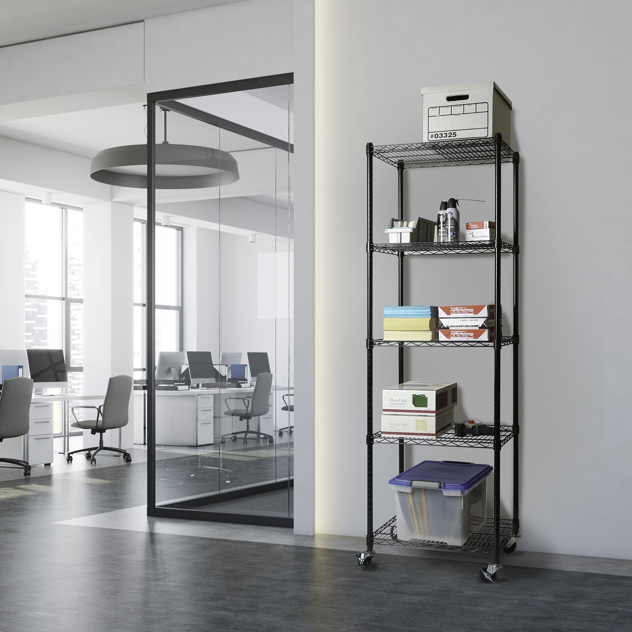 Cantilever Wire Shelves: Stainless Steel, Eagle, EA-CS-S - Cleanroom World