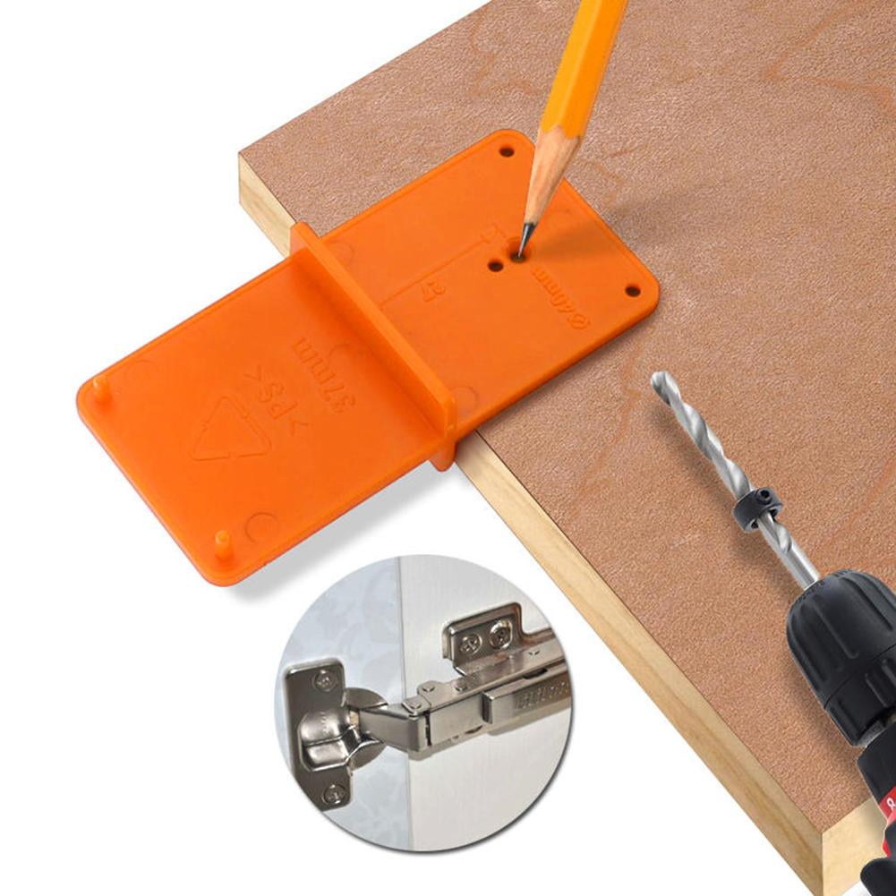 Woodworking Punch charnière Drill Hole Opener Drill Bit Trou outils orange 