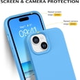 thumbnail image 3 of for iPhone 15 Case, Liquid Silicone Soft Gel Rubber iPhone 15 Phone Case Slim Fit Cover with Microfiber Lining Shockproof Protective Phone Cases for iPhone 15 6.1 inch, Sea Blue, 3 of 16