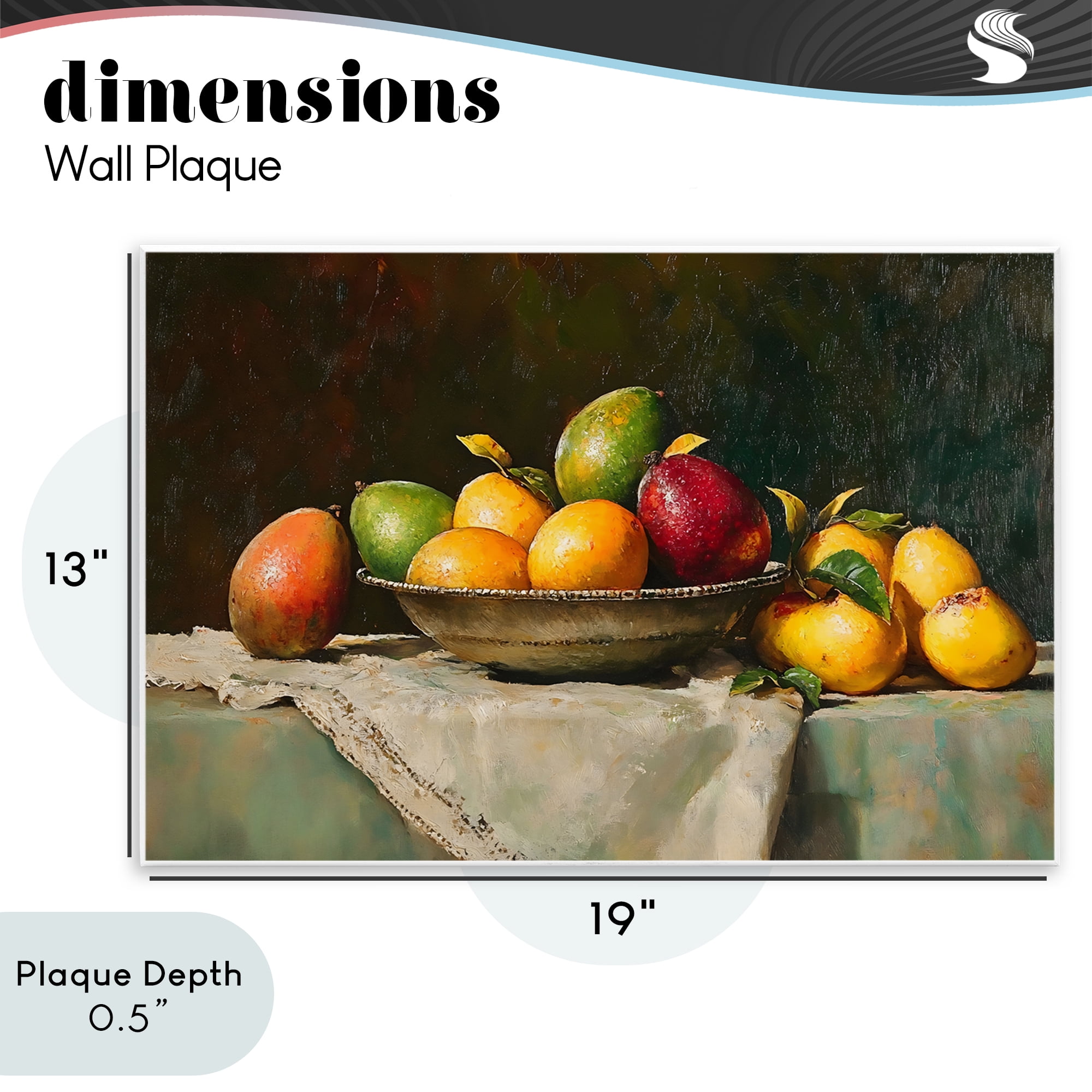 Stupell Industries Fancy Table Fruit Arrangement Wall Plaque Art, design by Creative Studio