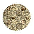 thumbnail image 3 of GUOOL Elastic retro tablecloth garden tablecloth round tablecloth for oval round table Style F 1.2m, 3 of 9