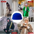 thumbnail image 3 of Beanie Wool Fashion Keep Warm Fleeced Hat Multipurpose Winter Breathable Sports Caps, 3 of 6