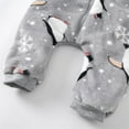 thumbnail image 6 of WRKEKC Infant Fleece Romper Print Zipper Front Thickened Warm Snug Comfortable Fitting Fall Winter Jumpsuit for Boys and Girls 0 Months-3 Years, 6 of 9