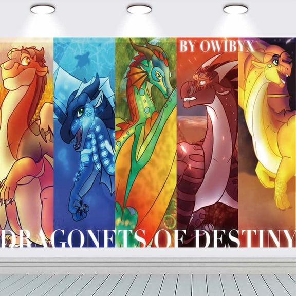 Wings of Fire Backdrop Taspestry Banner Party Supplies Background Poster Decor Decorations