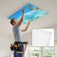 thumbnail image 4 of Ocean Sea Magnetic Fluorescent Light Covers for Ceiling Lights 2x4Ft, Summer Palm Trees Blue Sky Beach Tropical Office Classroom Kitchen Drop Ceiling Light Covers Lighting Filters Shade Panel 3 Packs, 4 of 9
