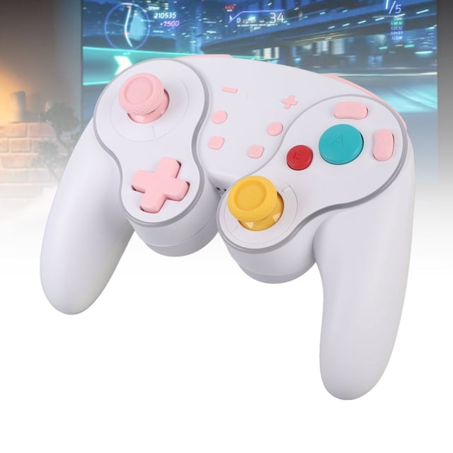 Manette Sans Fil pour Pc Gyroscope à Six Axes une Touche RVB Manette Mécanique de Jeu Vidéo pour Pc avec Station de Recharge Sans Fil pour Switch