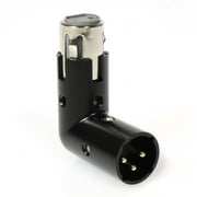 LyxPro XLR Angle Cabel Adapter Dual Male and Female 4 Angles.