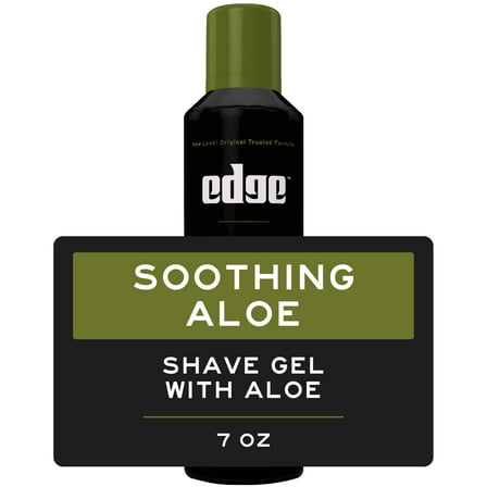 Edge Soothing Aloe Shave Gel for Men with Extra Aloe, 7 Oz