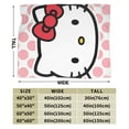 thumbnail image 2 of Hello Kitty Throw Blanket, Cozy Flannel Blankets For Boys Girls, Super Soft Warm Blanket For Couch Sofa Bed, 2 of 9
