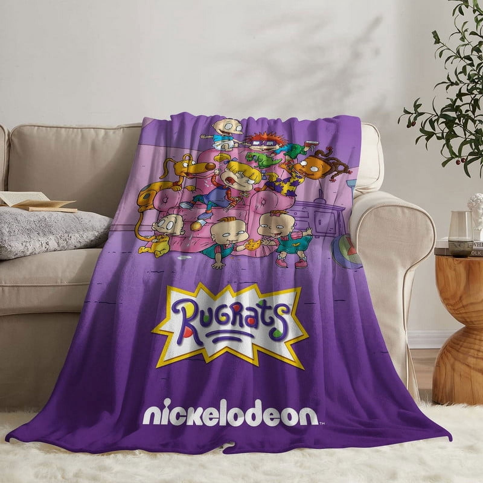 Rugrats Throw Blanket Gifts for Fans Lover Girls Boys Women Present Hoodie Him Bed 30"x40"