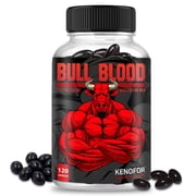 Bull Blood Testosterone Booster for Men - with Maca Root, Horny Goat Weed, Tribulus Terrestris Extract & Tongkat Ali - for Stamina & Endurance - 120 Softgels