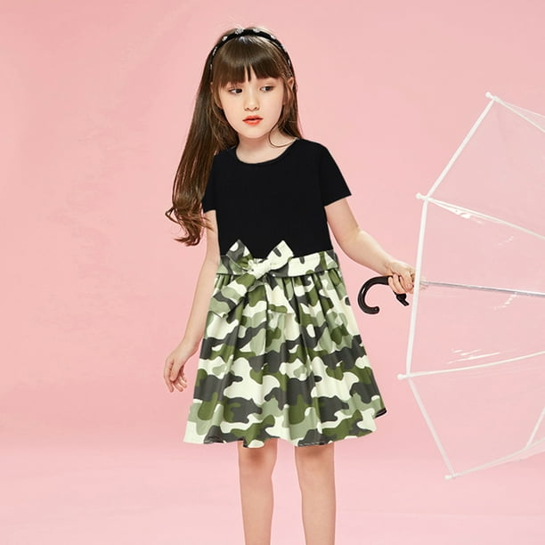 Girls camouflage dress sales