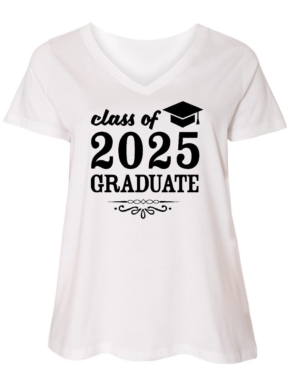 INKtastic Class of 2025 Graduate with Graduation Cap Women's Plus