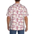 thumbnail image 3 of Fotbe Cartoon Sheep Camisa Estampada de Manga Corta para Hombre, Casual de Verano, Estilo Playero, Sin Arrugas-4X-Large, 3 of 5